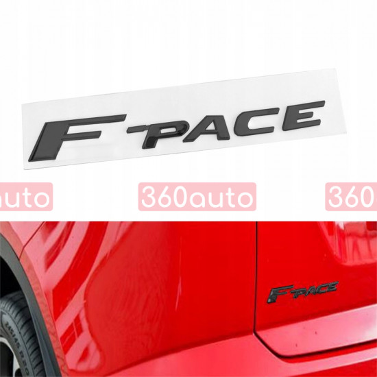 Автологотип шильдик емблема напис Jaguar F-PACE Black