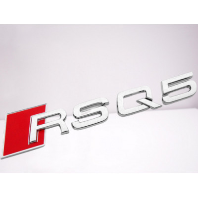 Автологотип шильдик эмблема надпись Audi RSQ5 хром Emblems 400023