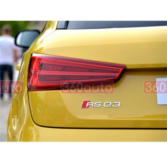Автологотип шильдик эмблема надпись Audi RSQ3 хром на крышку багажника