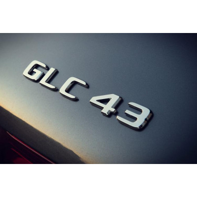 Автологотип шильдик эмблема надпись Mercedes GLC 43 хром