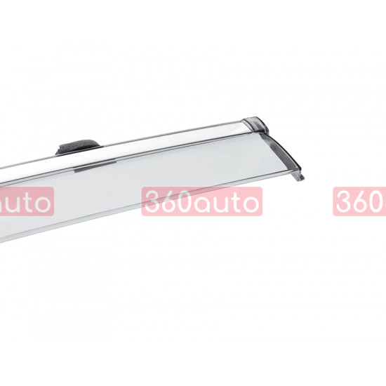 Дефлектори вікон на Toyota Corolla Cross 2022- з хром молдингом WELLvisors 3-847TY063