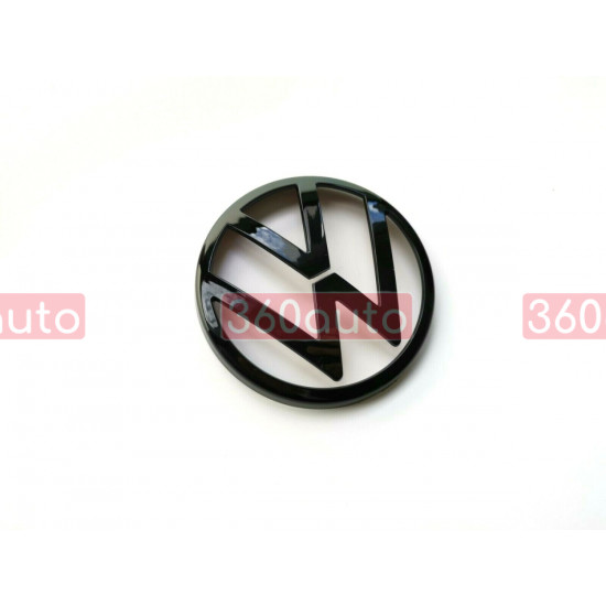 Автологотип шильдик эмблема Volkswagen Golf 8 MK8 Polo T-ROC 2021- черная в решетку радиатора