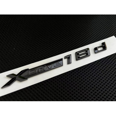 Автологотип шильдик емблема напис BMW Xdrive 18d Black Shadow Edition