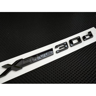 Автологотип шильдик эмблема надпись BMW Xdrive 30d Black Shadow Edition