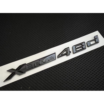 Автологотип шильдик эмблема надпись BMW Xdrive 48d Black Shadow Edition
