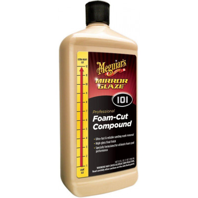 Полировальная паста для твердых лаков Meguiars Foam-Cut Compound 946 мл M10132EU