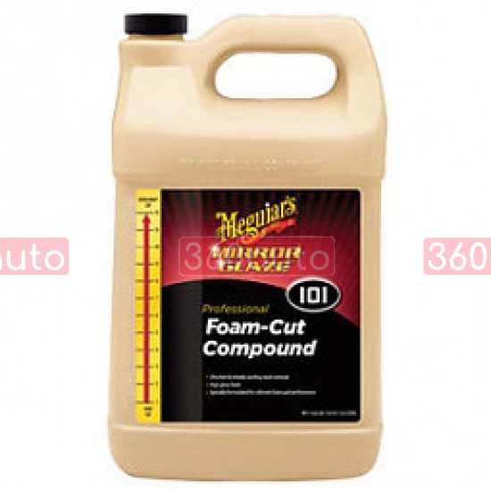 Полировальная паста для твердых лаков Meguiars Foam-Cut Compound 3,79 л M10101EU