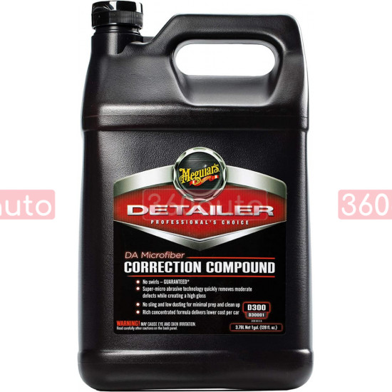 Корректирующая полировальная паста Meguiars Detailer DA Microfiber Correction Compound 3,79 л D30001