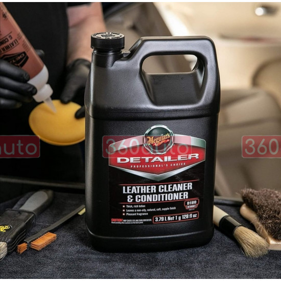 Очисник та кондиціонер для шкіри - Meguiar's Detailer Leather Cleaner and Conditioner 3,78 л. (D18001)