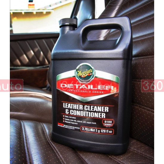 Очисник та кондиціонер для шкіри - Meguiar's Detailer Leather Cleaner and Conditioner 3,78 л. (D18001)