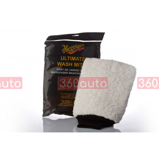 Рукавиця мікрофіброва для мийки - Meguiar's Ultimate Microfiber Wash Mitt 20х25 см. (E102EU)