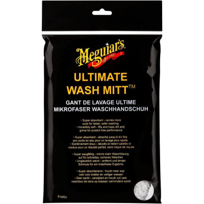 Рукавица микрофибровая для мойки Meguiars Ultimate Microfiber Wash Mitt 20х25 см E102EU