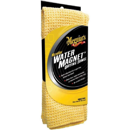 Рушник вафельний для збору води - Meguiar's Water Magnet Microfiber Drying Towel 55х76 см. жовтий (X2000EU)