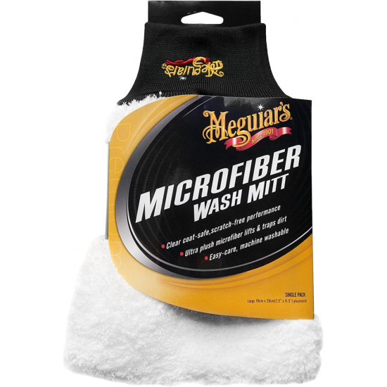 Рукавица микрофибровая для мойки Meguiars Microfiber Wash Mitt X3002EU