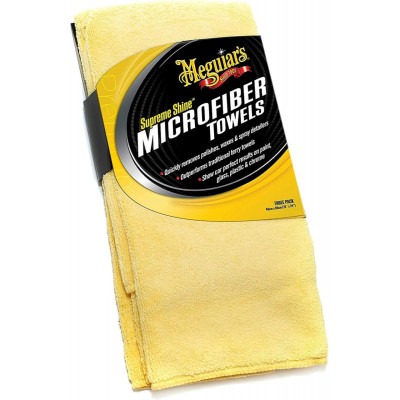 Рушник мікрофібровий - Meguiar's Supreme Shine Microfiber Towel 40х60 см. жовтий (X2010EU)