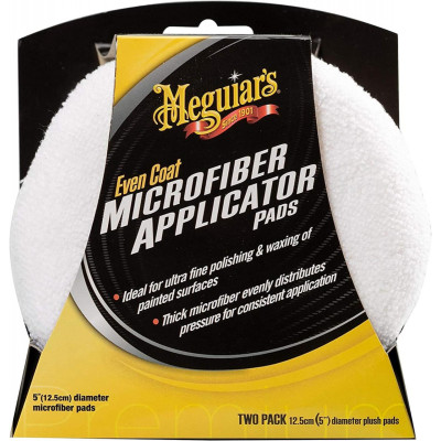 Набір аплікаторів мікрофібрових - Meguiar's Even Coat Applicator Pads 2 шт. білий (X3080EU)