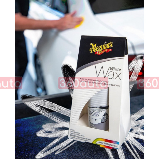 Віск для білих автомобілів - Meguiar's White Wax 198 г. (G6107)