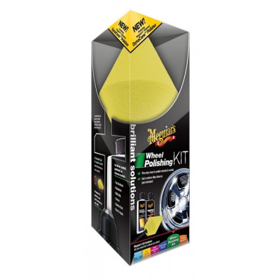 Набір для полірування дисків - Meguiar's Brilliant Solutions Wheel Polishing Kit (G3400)