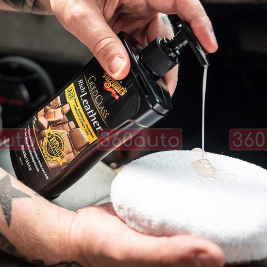 Гель 3 в 1 для догляду за шкіряним салоном - Meguiar's Gold Class™ Rich Leather Gel 400 мл. (G17914)