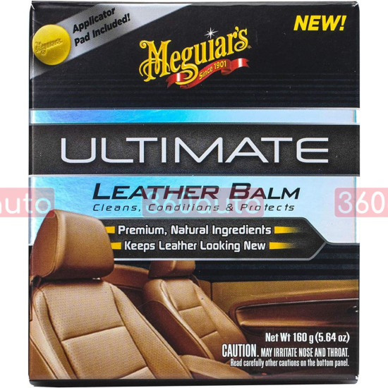 Бальзам 3 в 1 для кожи Meguiars Ultimate Leather Balm 160 г G18905