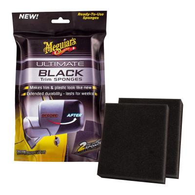 Губки для чернения внешнего пластика Meguiars Ultimate Black Trim Sponge 2 шт G15800
