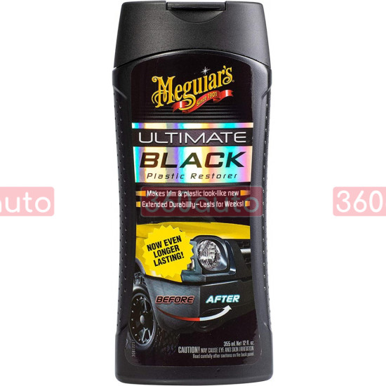 Лосьон для чернение внешнего пластика Meguiars Ultimate Black Plastic Restorer Lotion 355 мл G15812EU