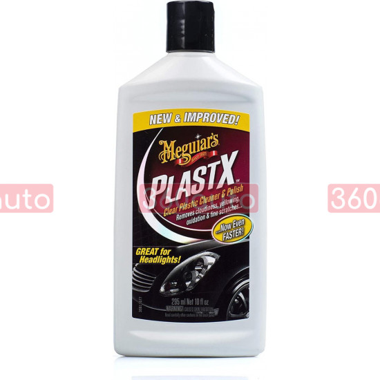 Очиститель полироль для прозрачного пластика Meguiars PlastX™ Clear Plastic 295 мл G12310