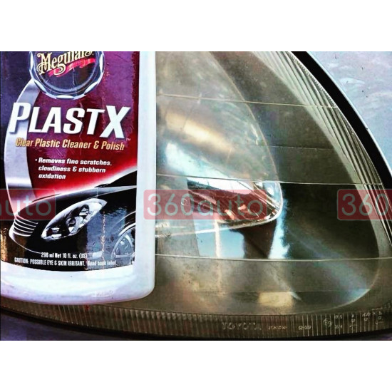 Очищувач поліроль для прозорого пластику - Meguiar's PlastX™ Clear Plastic Cleaner & Polish 295 мл. (G12310)