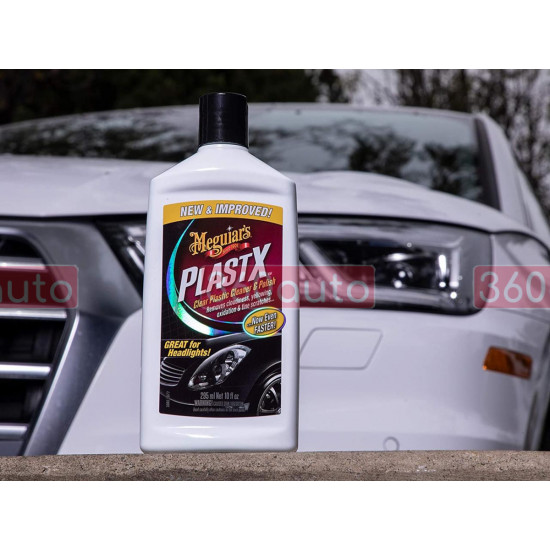 Очиститель полироль для прозрачного пластика Meguiars PlastX™ Clear Plastic 295 мл G12310