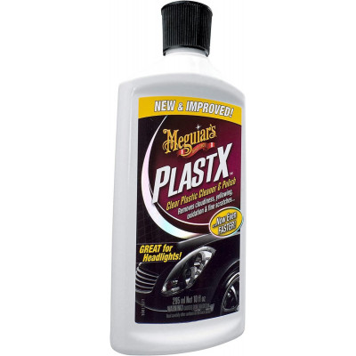 Очищувач поліроль для прозорого пластику - Meguiar's PlastX™ Clear Plastic Cleaner & Polish 295 мл. (G12310)