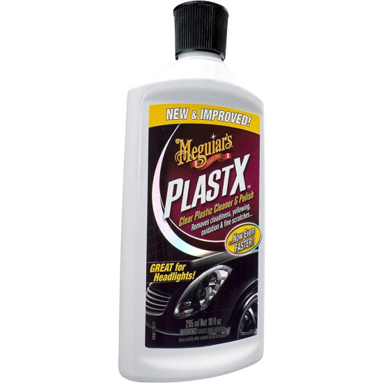 Очиститель полироль для прозрачного пластика Meguiars PlastX™ Clear Plastic 295 мл G12310