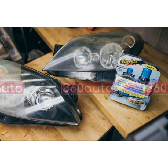 Набор для восстановления и защиты фар Meguiars Perfect Clarity Headlight Restoration 2-Step Kit G2000