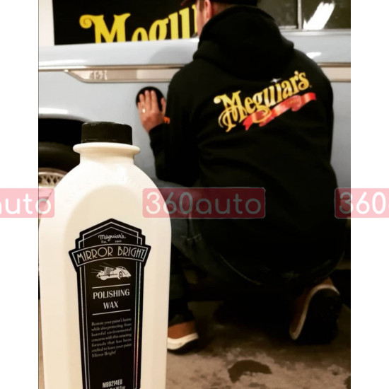 Автомобільний поліроль з воском - Meguiar's Mirror BrightTM Polishing Wax 414 мл. (MB0214EU)