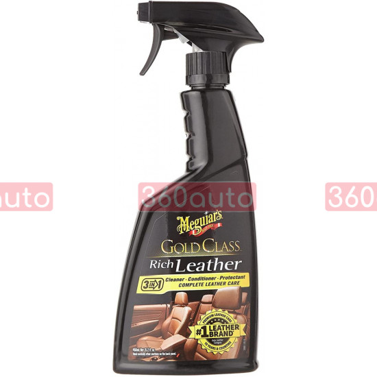 Спрей 3 в 1 для догляду за шкіряним салоном - Meguiar's Gold Class™ Rich Leather Spray 450 мл. (G10916)