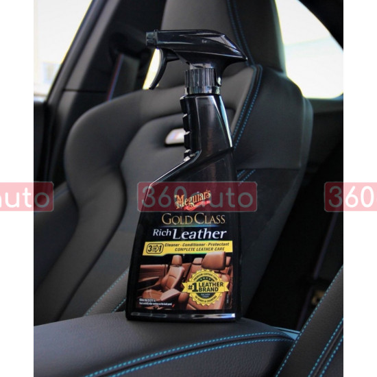 Спрей 3 в 1 для догляду за шкіряним салоном - Meguiar's Gold Class™ Rich Leather Spray 450 мл. (G10916)