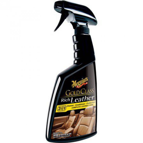 Спрей 3 в 1 для догляду за шкіряним салоном - Meguiar's Gold Class™ Rich Leather Spray 450 мл. (G10916)