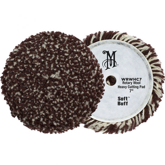 Поліровальне коло вовняної з мікрофіброю - Meguiar`s Rotary Wool Heavy Cutting Pad 178 мм. (WRWHC7)