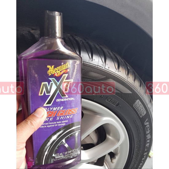 Полімерний гель для чорніння шин - Meguiar's NXT Polymer High Gloss Tire Dressing 473 мл. (G30416)