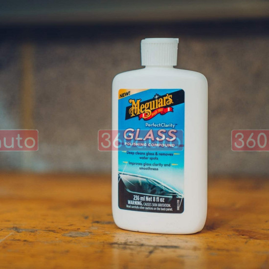 Паста для очистки стекла Meguiars Perfect Clarity Glass Polishing Compound 236 мл G8408