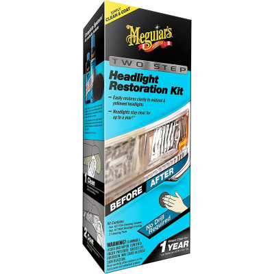 Набір для відновлення та захисту фар - Meguiar's Two Step Headlight Restoration Kit (G2970)