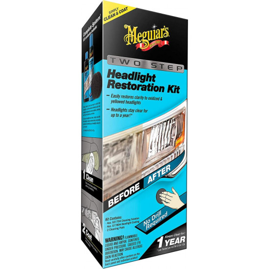 Набор для восстановления и защиты фар Meguiars Two Step Headlight Restoration Kit G2970