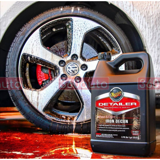 Чистка кузова и дисков от частиц металла Meguiars Detailer Wheel Paint Iron Decon 3,79 л D180101