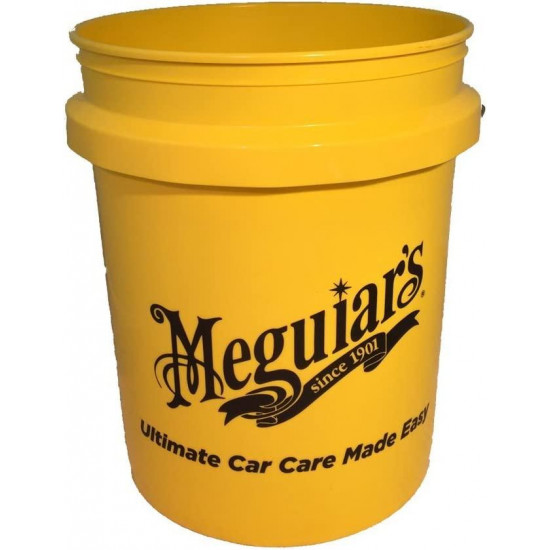 Ведро пластиковое для мойки авто Meguiars Yellow Bucket 19 л желтый RG203