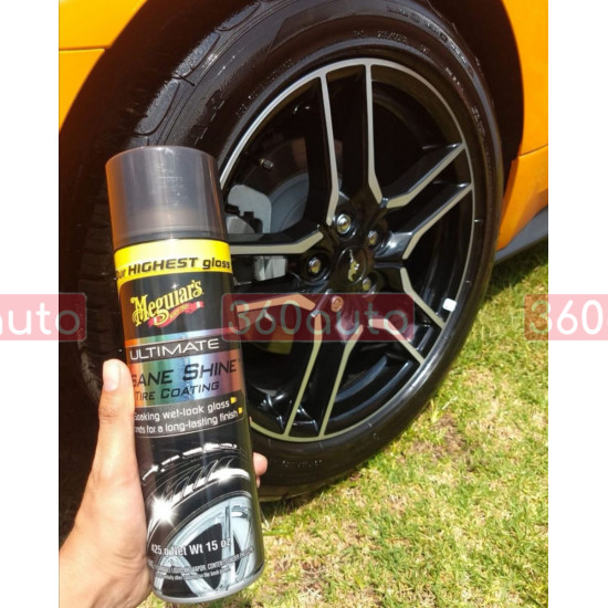 Спрей для чорніння шин - Meguiar's Ultimate Insane Shine™ Tire Coating 425 г. (G190315)