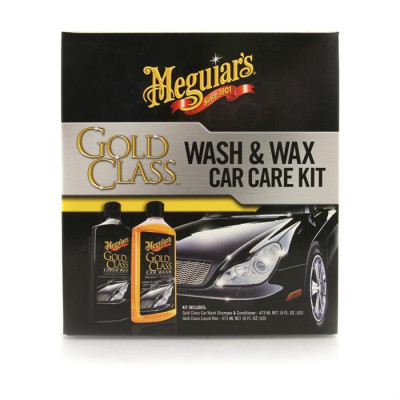 Набір для мийки та захисту авто - Meguiar's Gold Class Wash & Wax Car Care Kit (G9966EU)