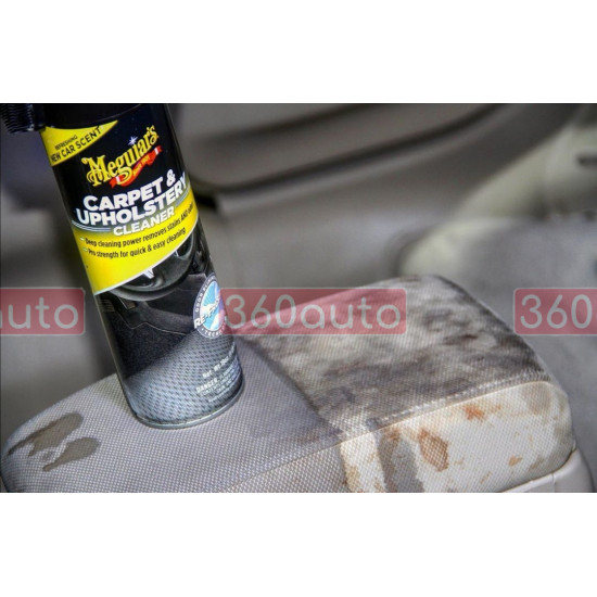 Пінний очищувач з щіткою для карпету та килимів салону - Meguiar's Carpet & Upholstery Cleaner 539 г. (G191419)