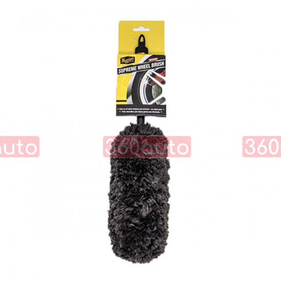 Щетка микрофибровая для мойки дисков Meguiars Supreme Microfibre Wheel Brush Medium 35 см X1902EU