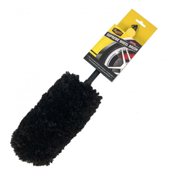 Щетка микрофибровая для мойки дисков Meguiars Supreme Microfibre Wheel Brush Medium 35 см X1902EU