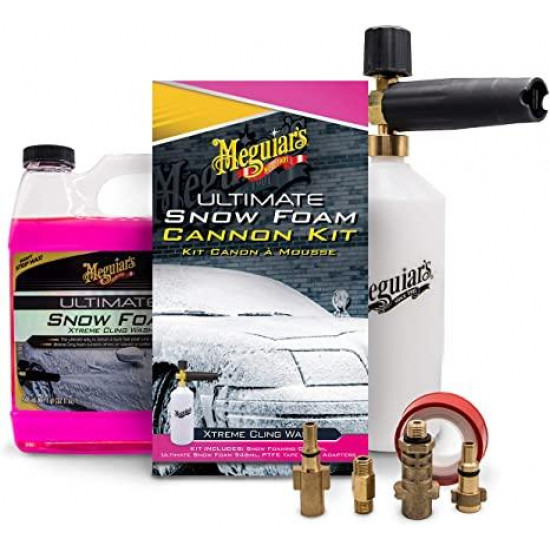 Комплект пінної насадки з шампунем - Meguiar's Ultimate Snow Foam Cannon Kit 946 мл. (G194000EU)