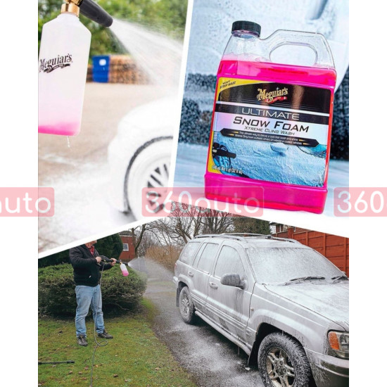 Комплект пенной насадки с шампунем Meguiars Ultimate Snow Foam Cannon Kit 946 мл G194000EU